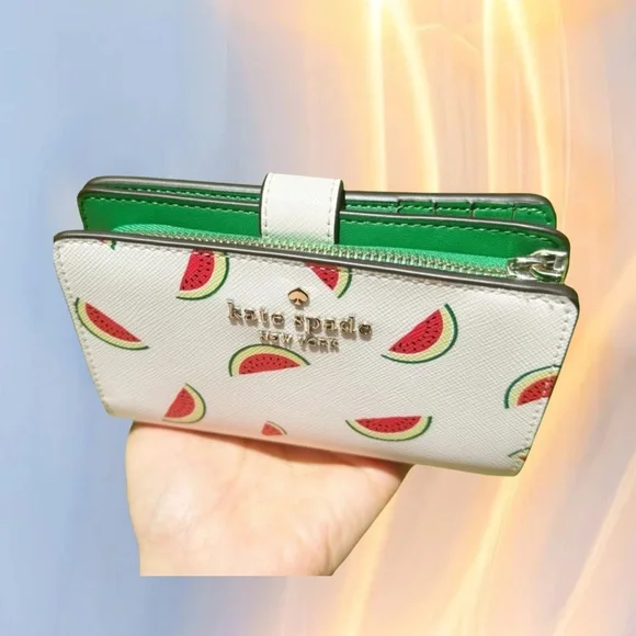 Kate Spade Staci Watermelon Bifold Wallet - NWT and Packaging - Picture 4 of 14